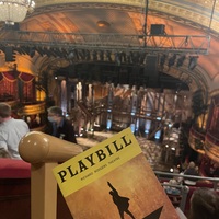 Hamilton playbill and set