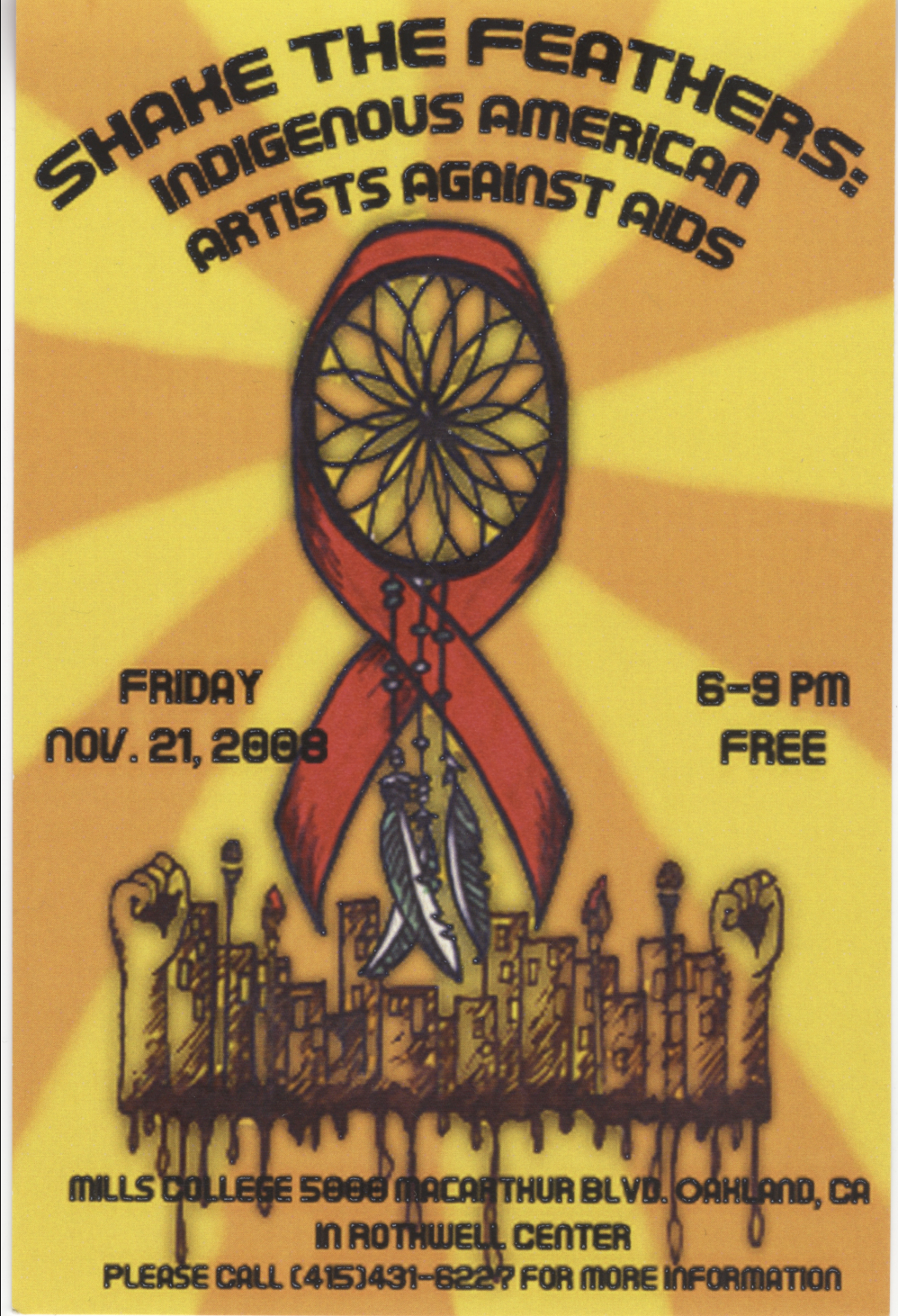 Shake the Feathers Event 2008 Postcard