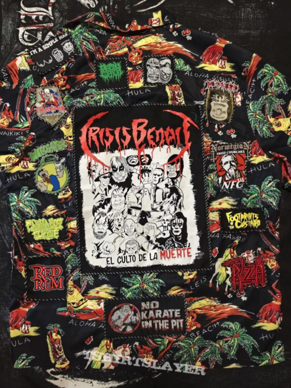 Back of Hawaiian Shirt Battle Jacket
