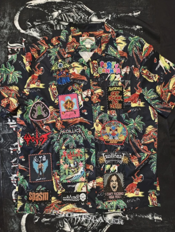 Front of Hawaiian Shirt Battle Jacket