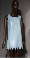 60's vinyl mini dress