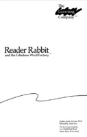 Reader Rabbit Manual