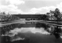 Reynolds_Metals_Exterior reflecting pool_1969