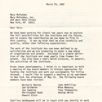 Robert Redford Letter re Sundance Institute