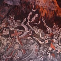 The Clowns of War Arguing in Hell