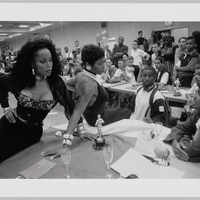 Octavia and Danielle, Revlon Ball, Manhattan, NY, 1997