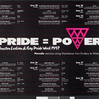 Pride = power : Houston Lesbian & Gay Pride Week 1992